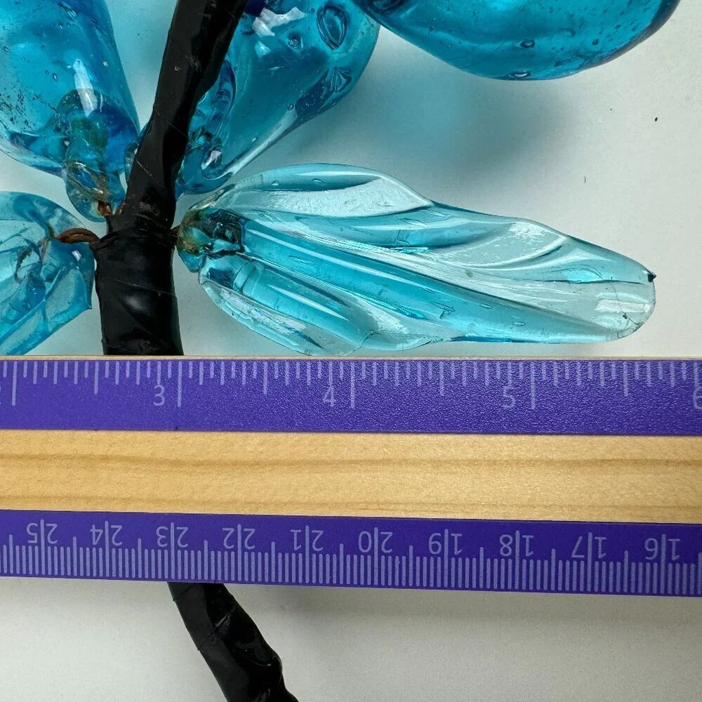 RARE Vintage ART Blue Glass 